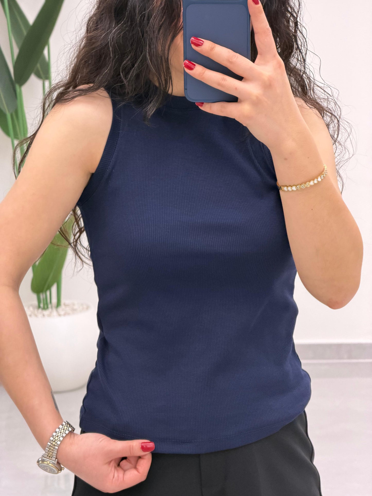 Premium Doku Fitilli Atlet Lacivert