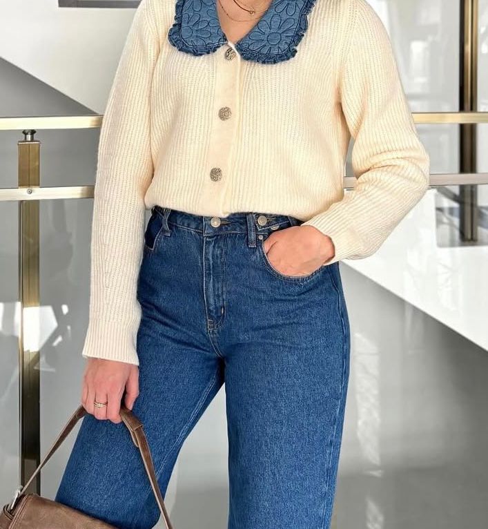 BEBE YAKA FİTİLLİ TRİKO HIRKA