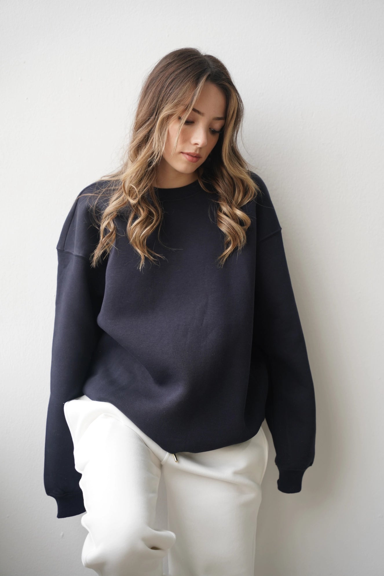 Premium 450 GSM Oversize Sweatshirt - Lacivert