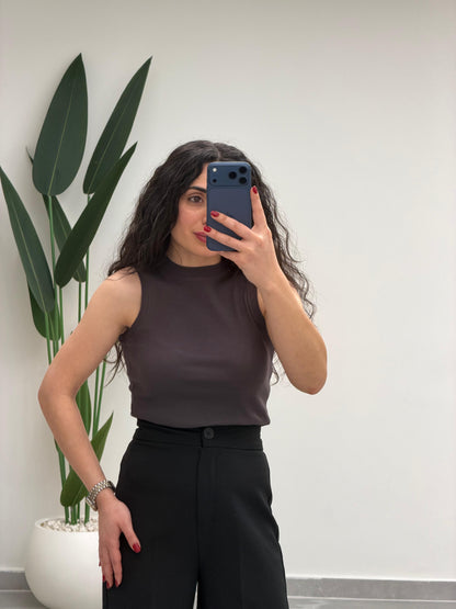 Premium Doku Fitilli Atlet Kahve