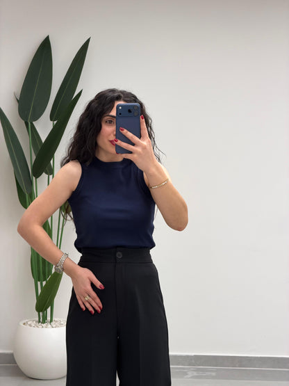 Premium Doku Fitilli Atlet Lacivert