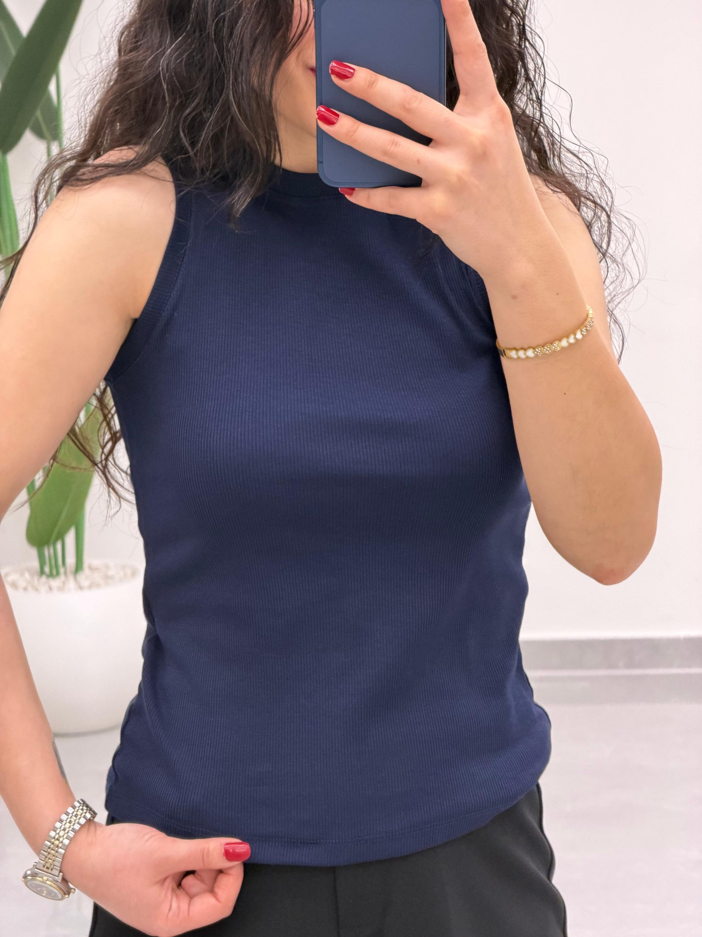 Premium Doku Fitilli Atlet Lacivert