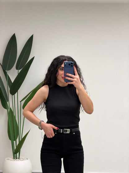 Premium Doku Fitilli Atlet Siyah