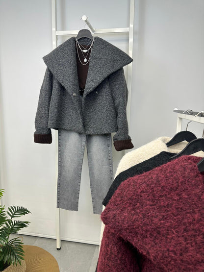 Buklet dokulu kısa kaban