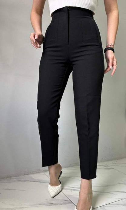 FLOTALI YÜKSEK BEL PANTOLON