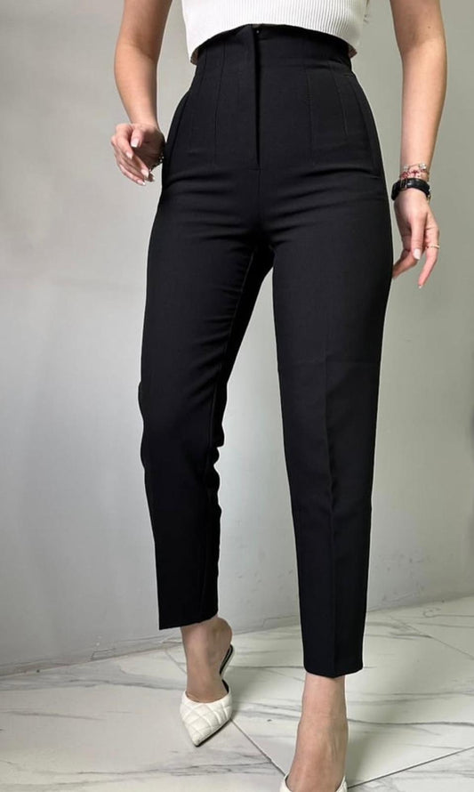 FLOTALI YÜKSEK BEL PANTOLON