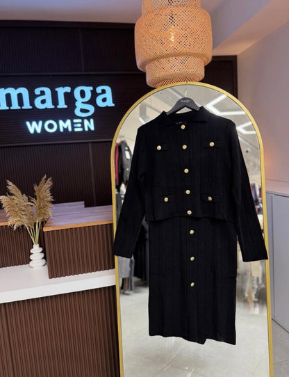 DÜĞME DETAYLI TRİKO TAKIM