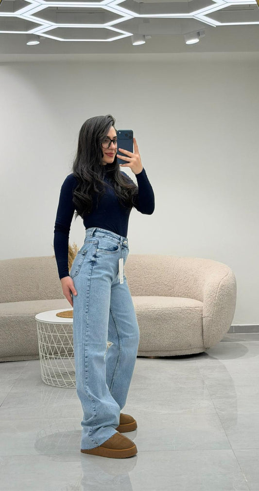 Premium Seri Bol Paça Yüksek Bel Jean