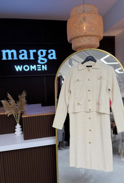 DÜĞME DETAYLI TRİKO TAKIM