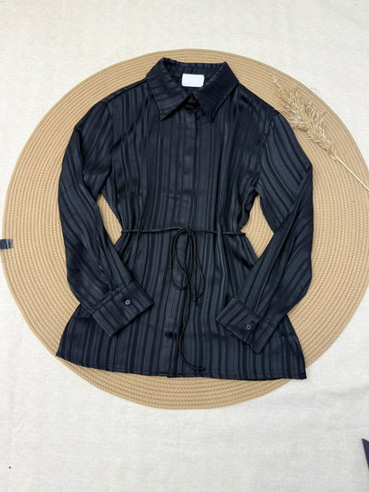 İNCE ÇİZGİLİ GÖMLEK