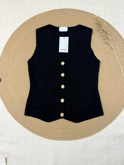 TRİKO DÜĞMELİ YELEK