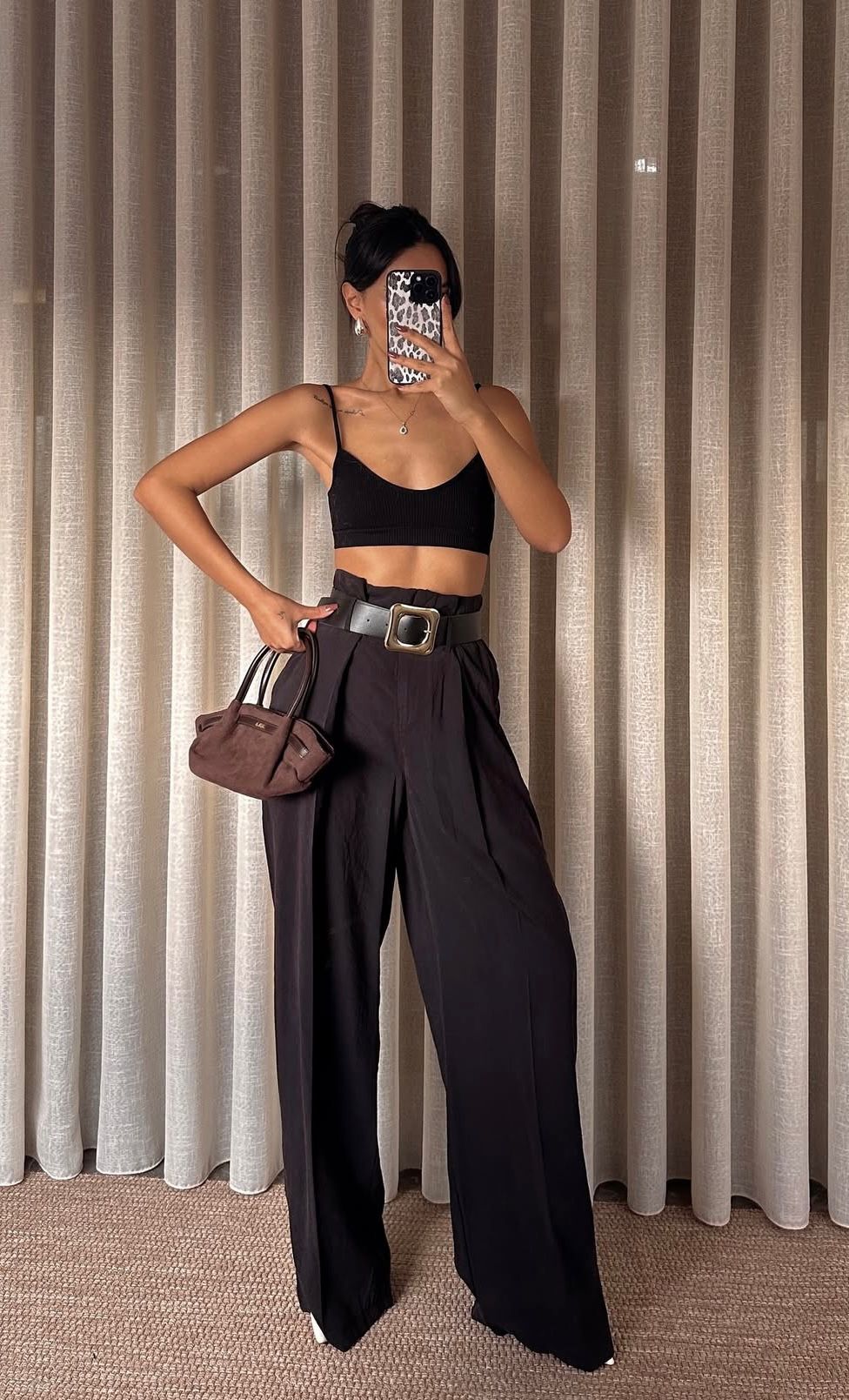 Geniş Paça Yüksek Bel  Pantolon