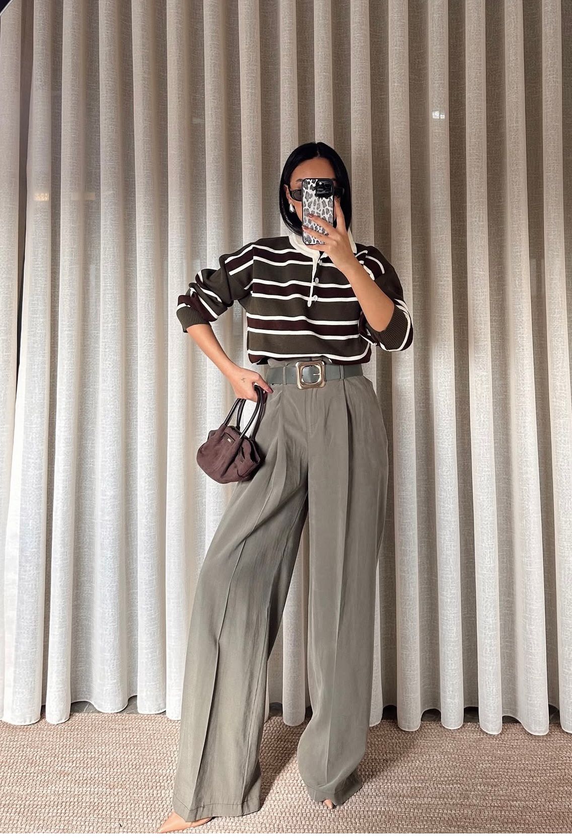 Geniş Paça Yüksek Bel  Pantolon