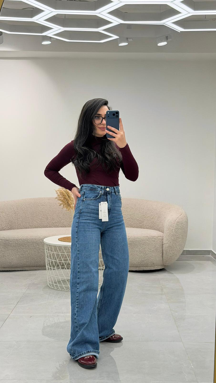 Premium Seri Bol Paça Yüksek Bel Jean