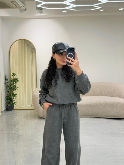 Selanik Örgü Takım Antrasit