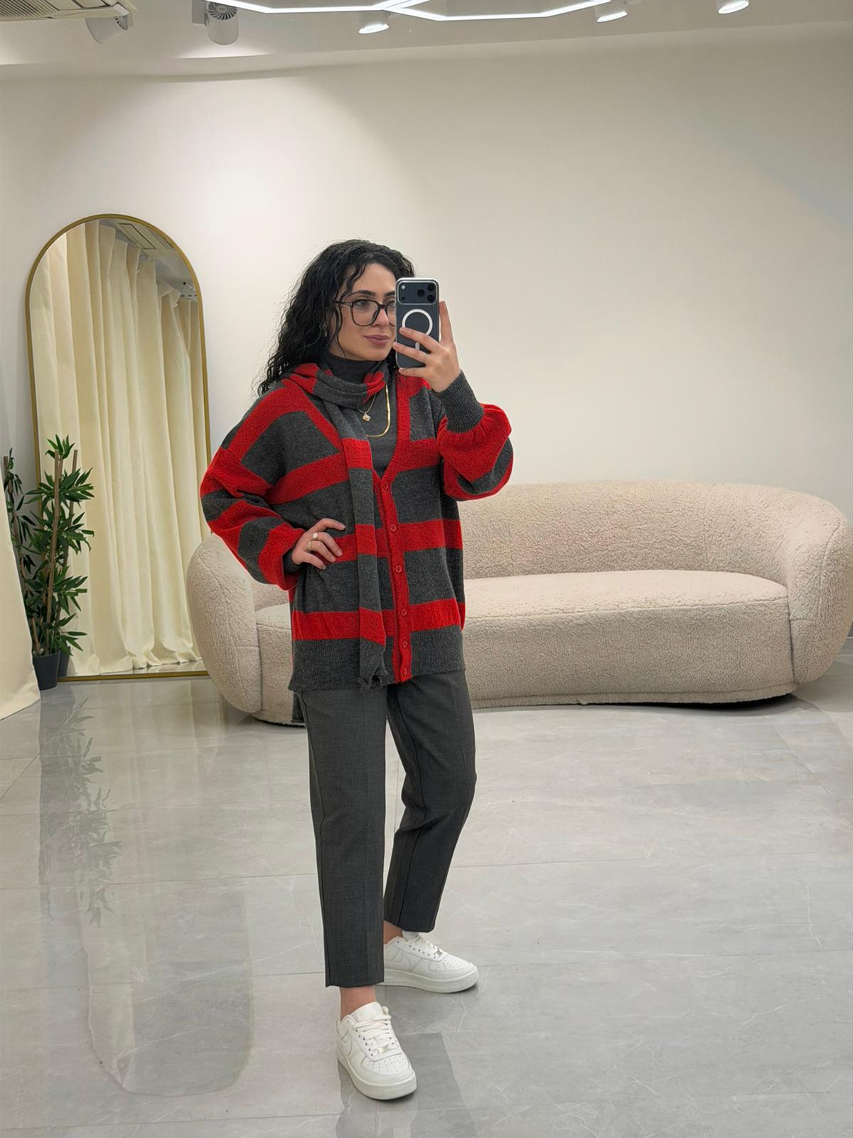 Atkılı Triko Hırka